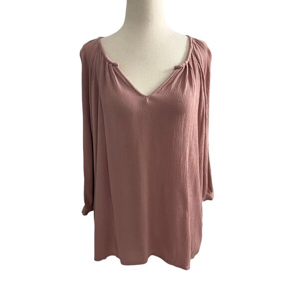 Maurices Women Size XL Long Sleeve Blouse Balloon Sleeve (23-418) - Picture 1 of 7